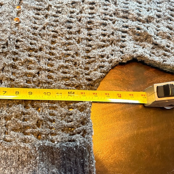 Free People small crocheted, hooded sweater. Fits like an extra small. - Picture 3 of 7